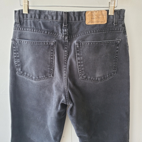 Eddie Bauer Jeans Men's Size 34 Black Relaxed Fit - Picture 8 of 14